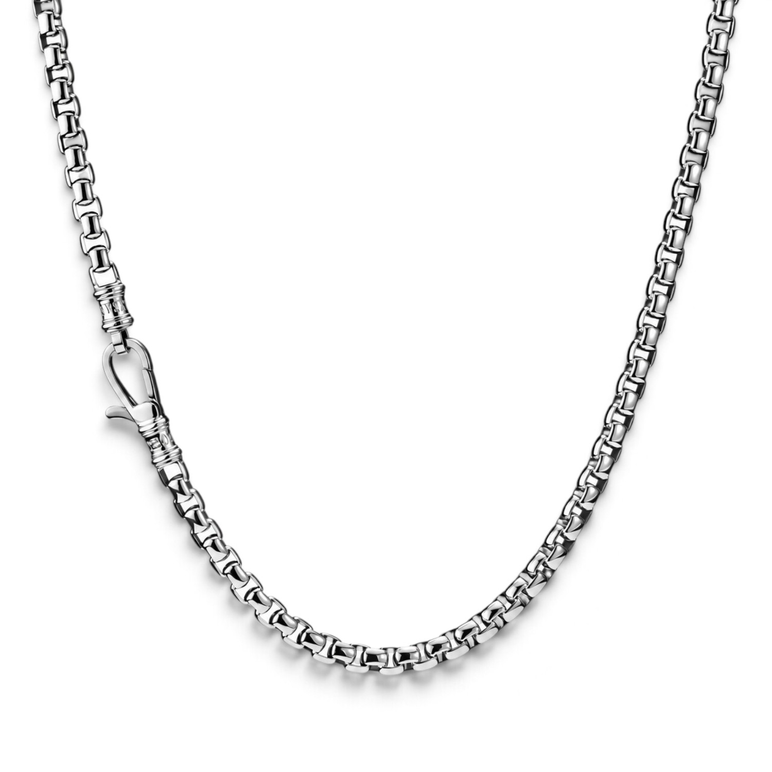 Thomas Sabo Venezianerkette Herren 55 cm – Edelstahl silberfarben, 5,2 mm breit