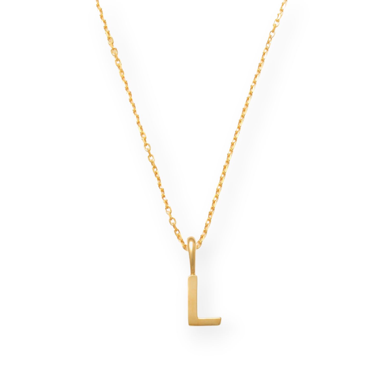 Kette 14 Karat  Buchstabe L