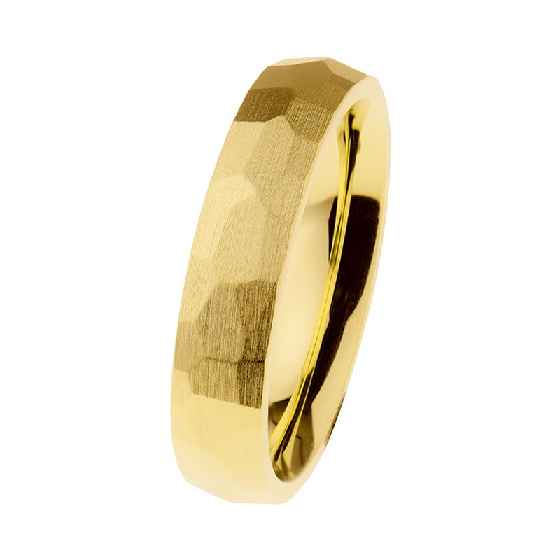 Ring facettiert Gelbgold beschichtet