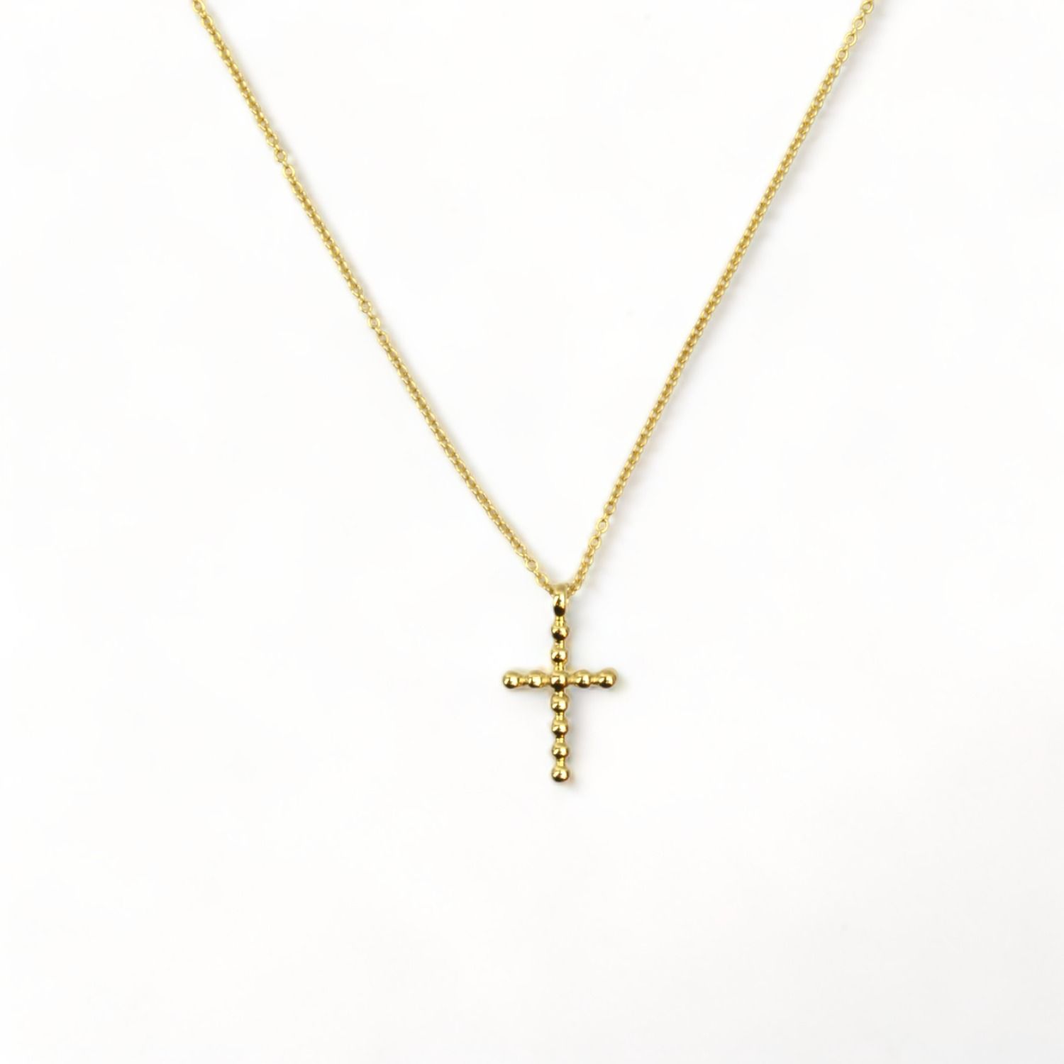 Kette mit Kreuz Kugeln