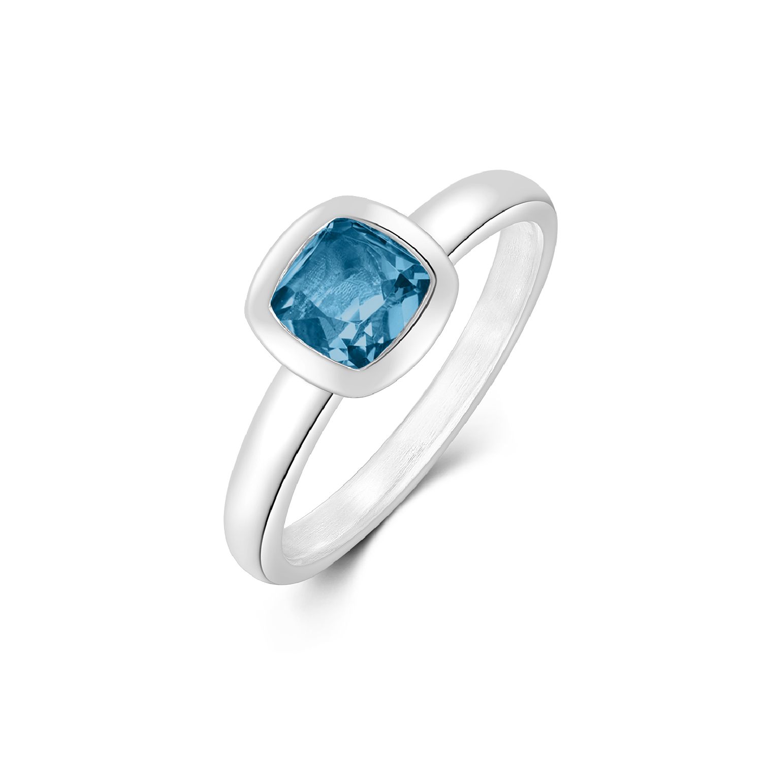 Ring mit Topas london blue