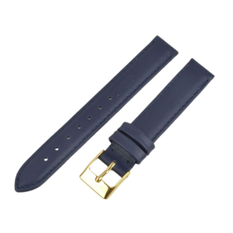Schmidt Beach Uhrenarmband für Damen, Dunkelblau, Leder, 14mm Anstoßbreite
