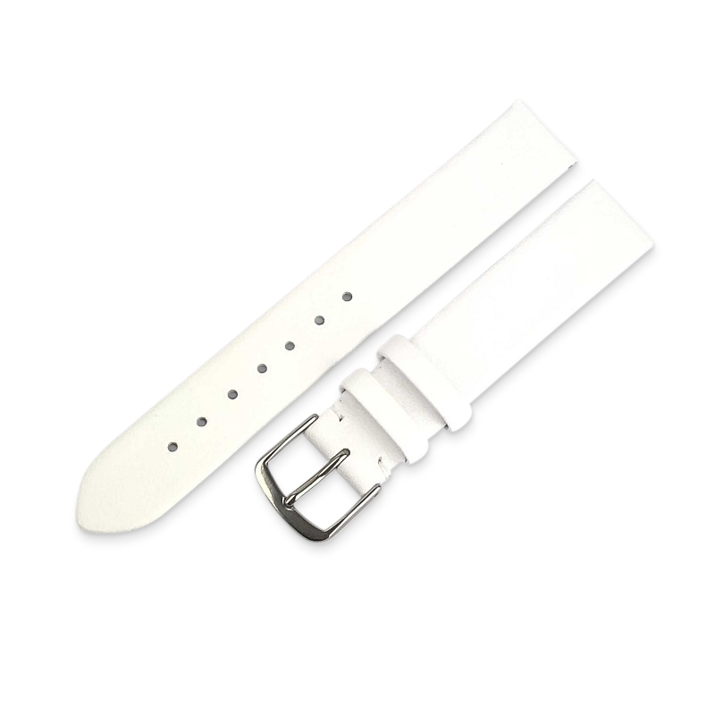 Schmidt Lederband Beach II weiß, Uhrenarmband für Damen, 16 mm Anstoßbreite
