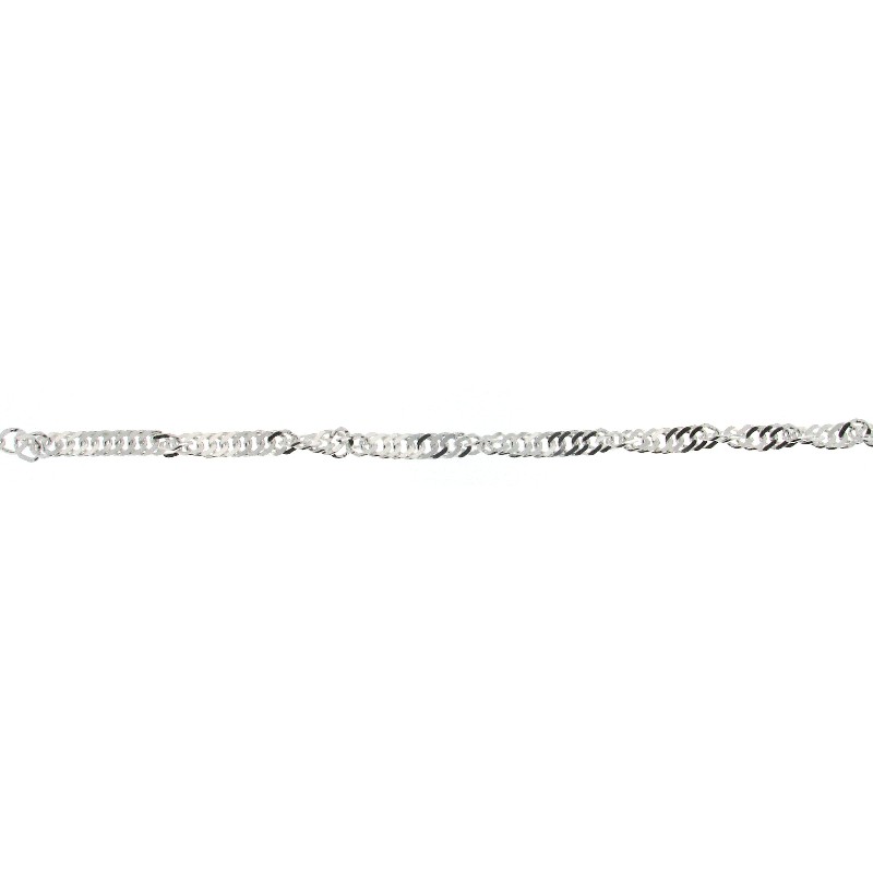Schmidt Armband Singapur 925 Silber, Unisex, 4,7mm Breit, 19cm Lang, Silberfarben