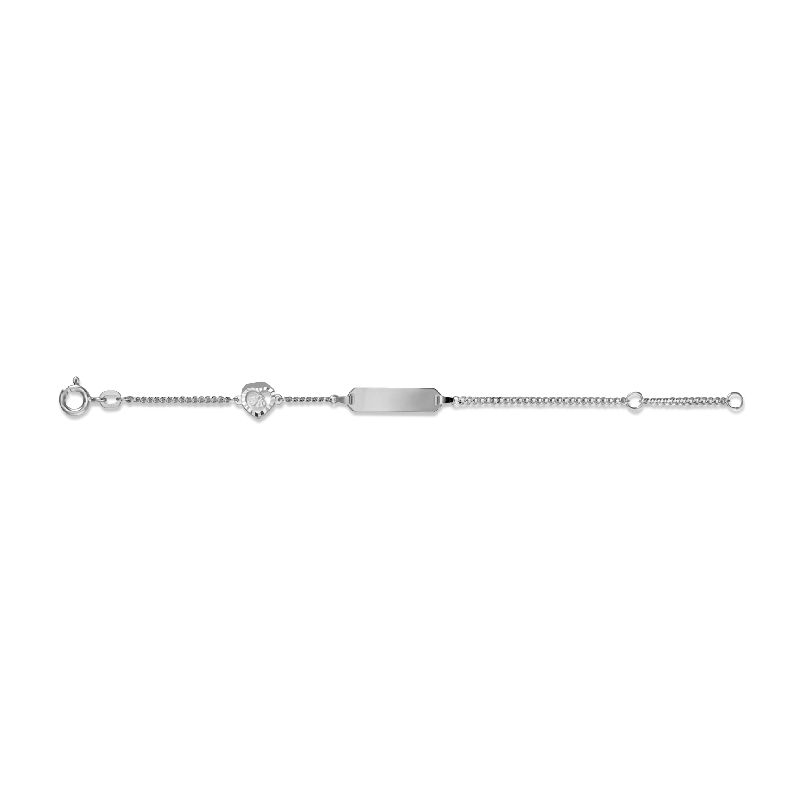 Schmidt ID-Armband für Kinder, 925 Silber, 14 cm Länge, silberfarben