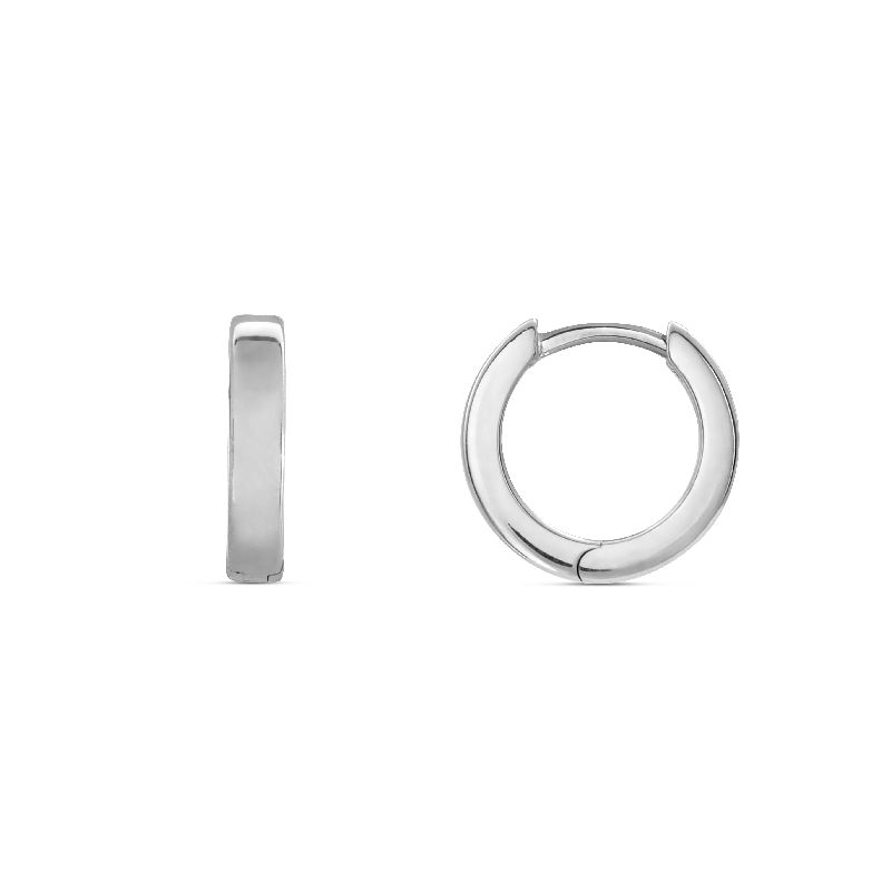 Schmidt Creole Ohrringe Silber 925, 10mm - für Damen und Kinder, elegant
