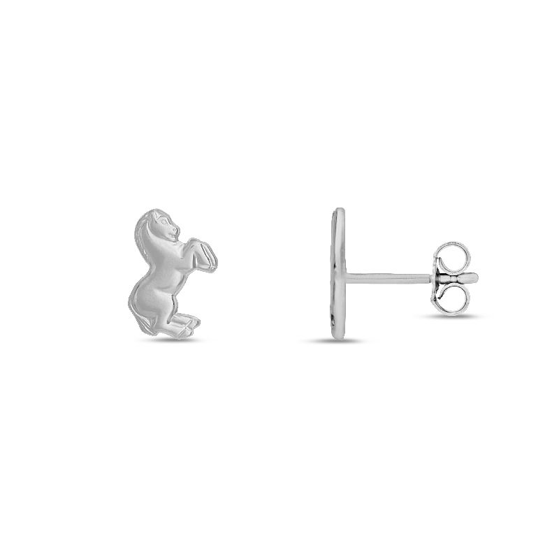 Schmidt Ohrstecker Silber 925 für Damen und Kinder, Ø 6mm, Ohrschmuck