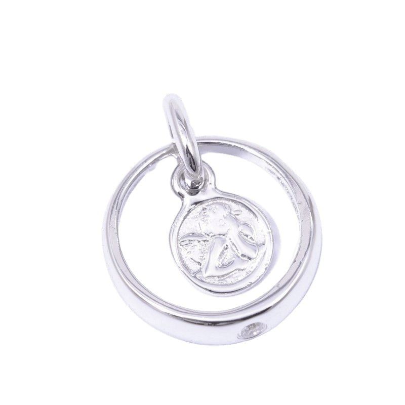 Schmidt Taufring Silber 925 Anhänger für Kinder, Hauptfarbe Silber
