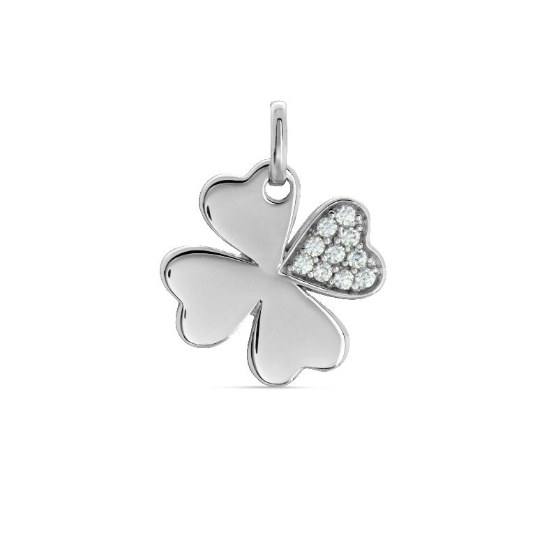Schmidt Anhänger Silber 925, Zirkonia, Ø 15mm - Damen & Kinder, Hauptfarbe Silber