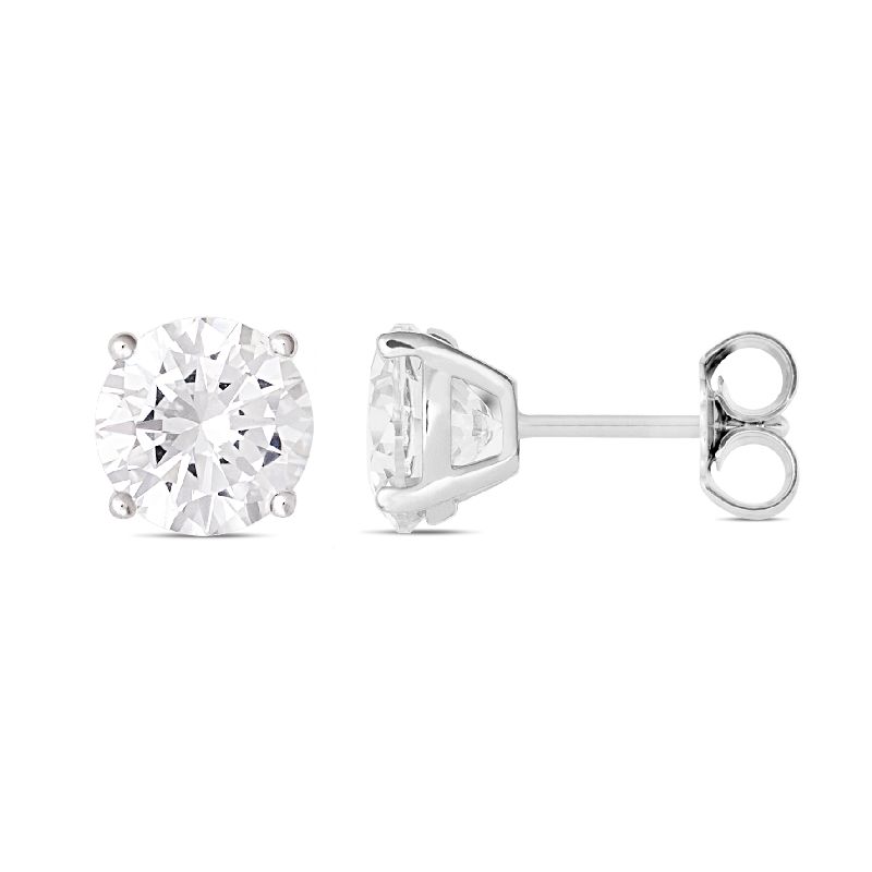 Schmidt Ohrstecker Silber 925 für Damen, Zirkonia, 8mm – Eleganter Ohrschmuck