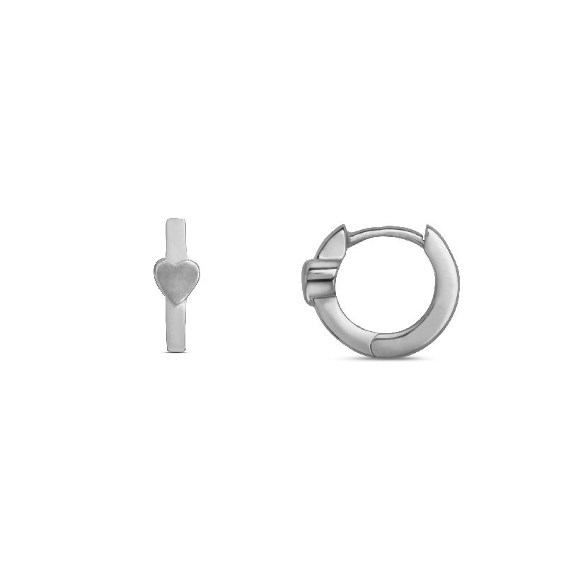 Schmidt Creole Ohrringe, Silber 925, eleganter Ohrschmuck für Damen