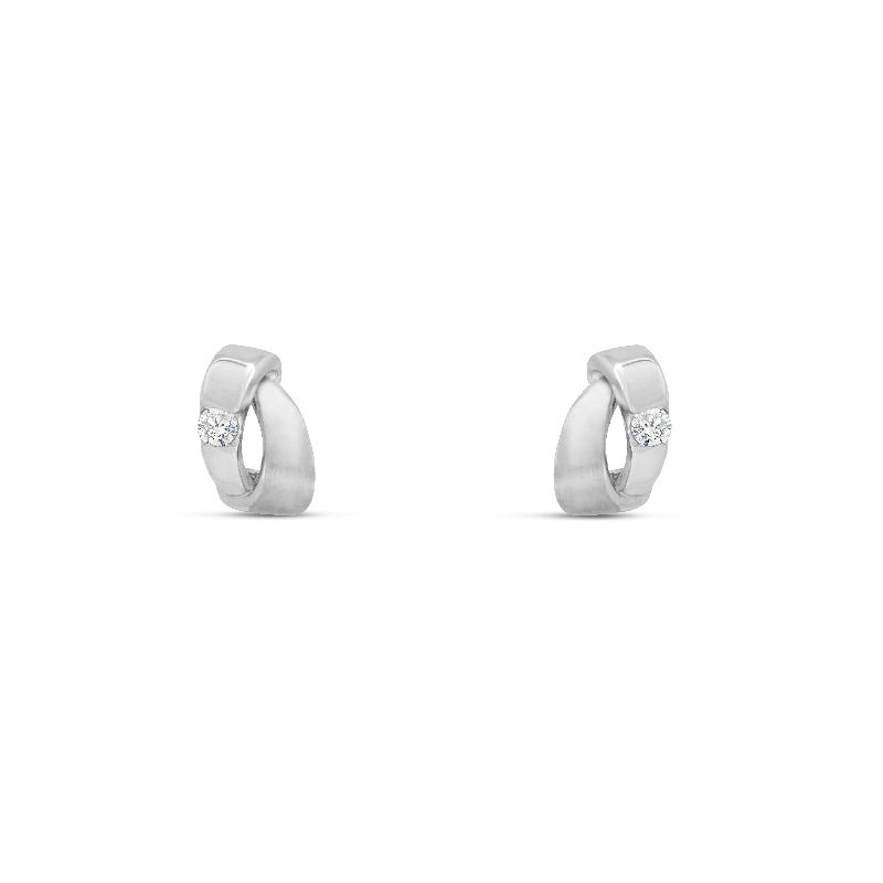 Ohrstecker Silber mit Stein