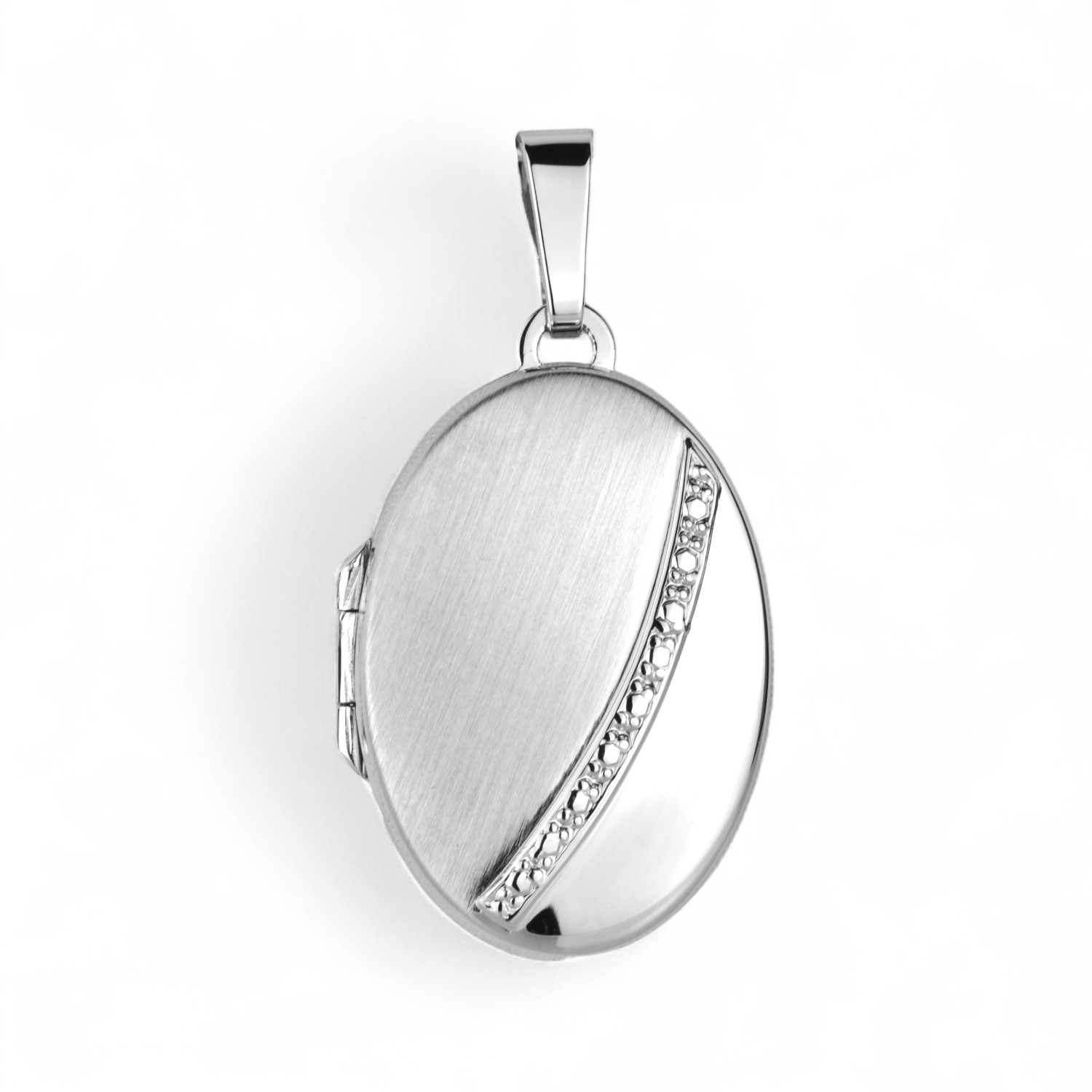 Schmidt Silber Medaillon Anhänger 925, 23,3x16,6mm, silberfarben, für Damen