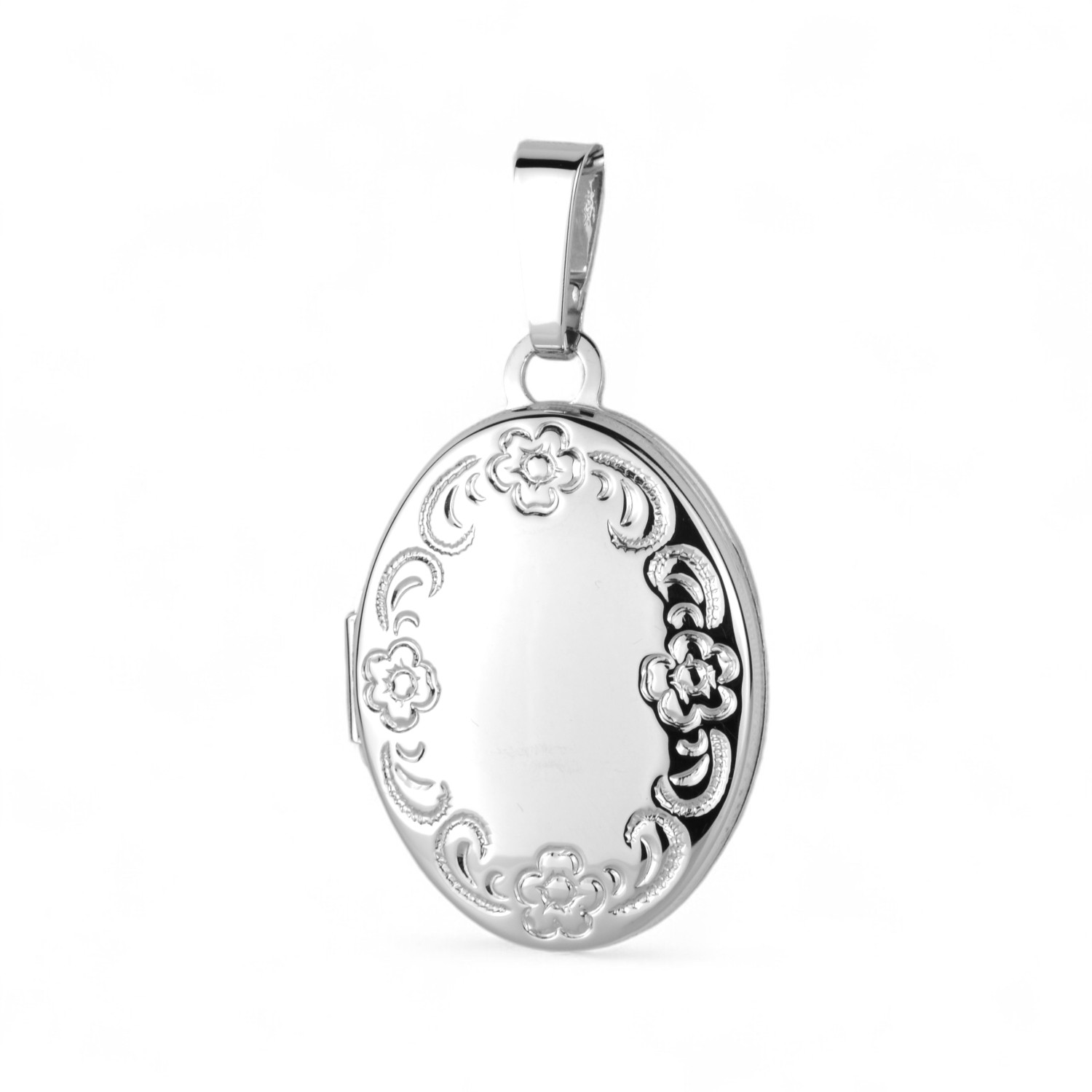 Schmidt Medaillon Anhänger für Damen, 925 Silber, 21x16mm, silberfarben