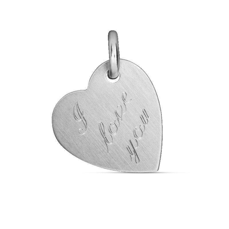 Schmidt Gravurplatte Anhänger Silber 925 für Damen, Hauptfarbe Silber