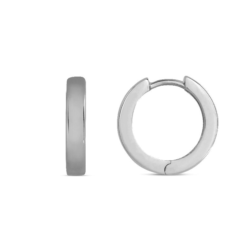 Schmidt Creole Silber 925 Ohrringe, Ø 15mm für Damen, Echtsilber