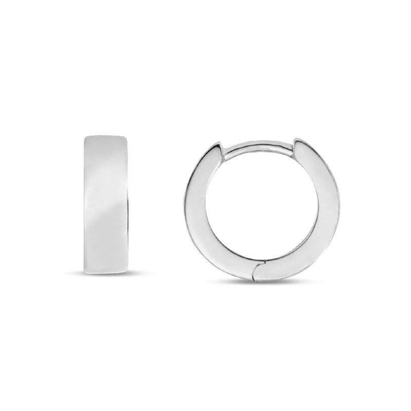 Schmidt Creole Ohrschmuck für Damen, Silber 925, Ø 12,5mm - Silberfarben