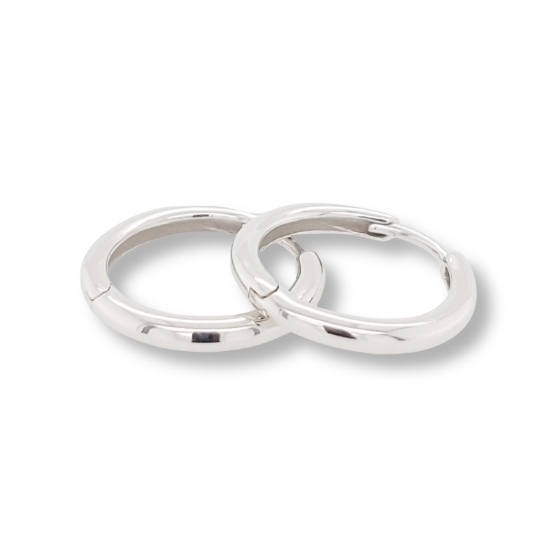 Schmidt Creole Silber 925 Ohrschmuck für Damen, Ø 17,5mm, Hauptfarbe Silber