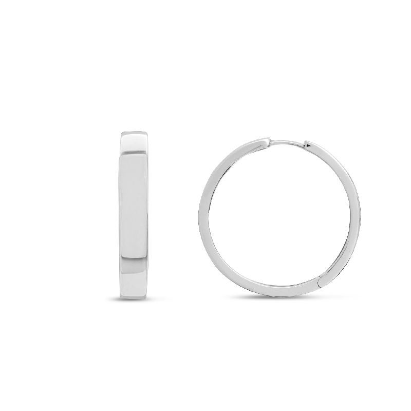 Schmidt Creole Ohrringe für Damen, Silber 925, Ø 23,5mm - Hauptfarbe Silber