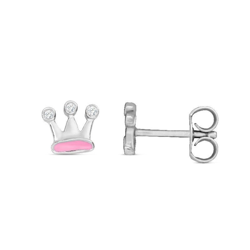 Schmidt Ohrstecker 925 Silber, Zirkonia, 5mm - für Damen und Kinder