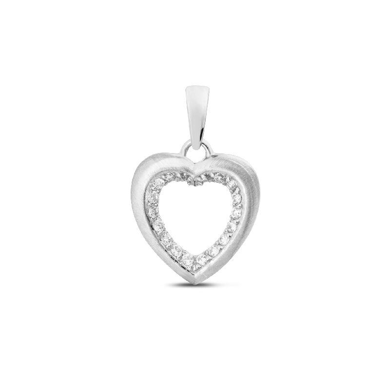 Schmidt Anhänger für Damen, Silber 925, Zirkonia, Ø 16mm - Silberfarben