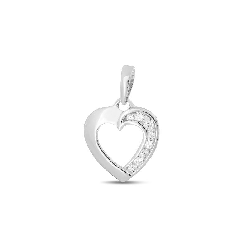 Schmidt Silber 925 Damen Anhänger, Zirkonia, Ø 14mm, silberfarben