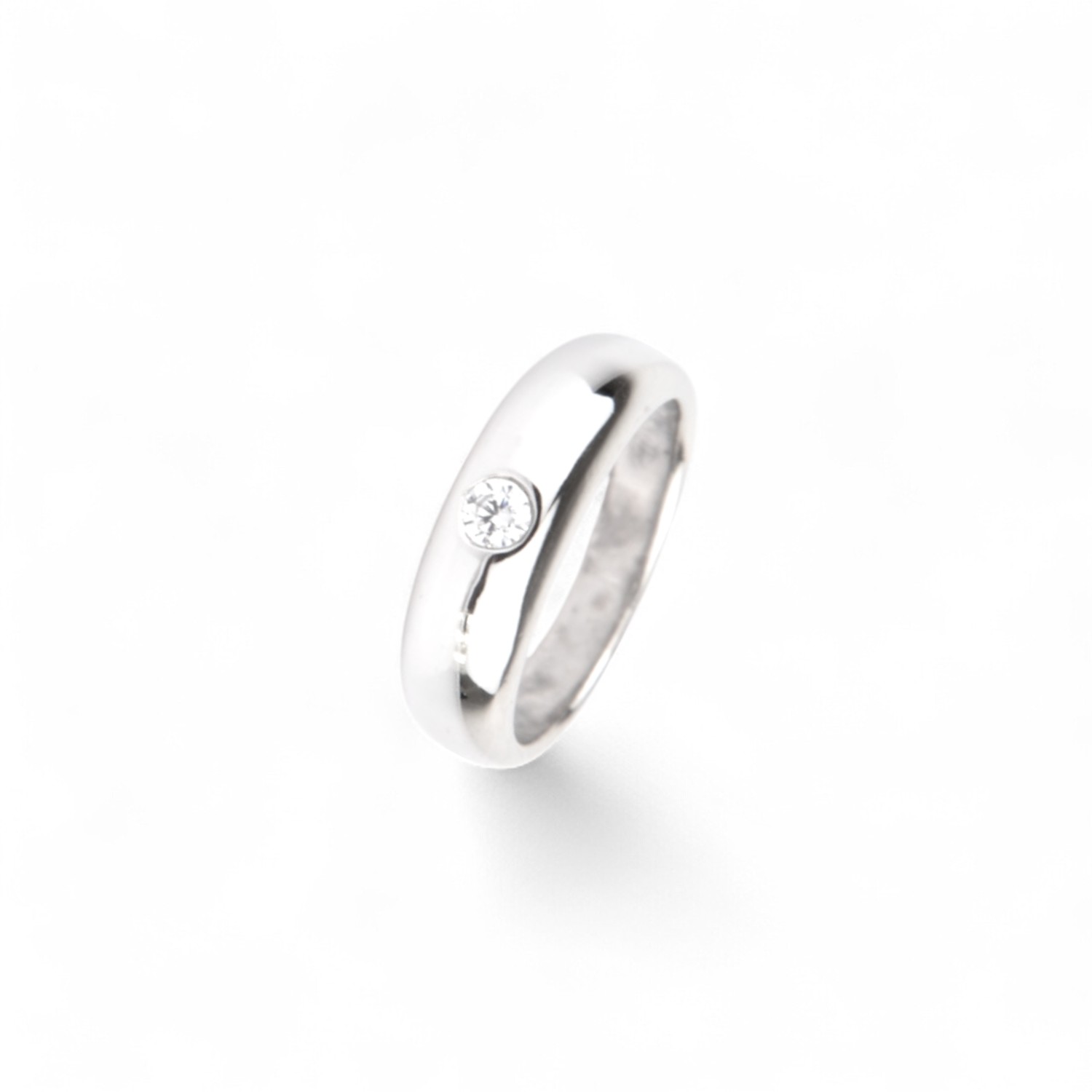 Schmidt Taufring Anhänger für Kinder, Silber 925 mit Zirkonia, Ø 10mm - Silberfarben