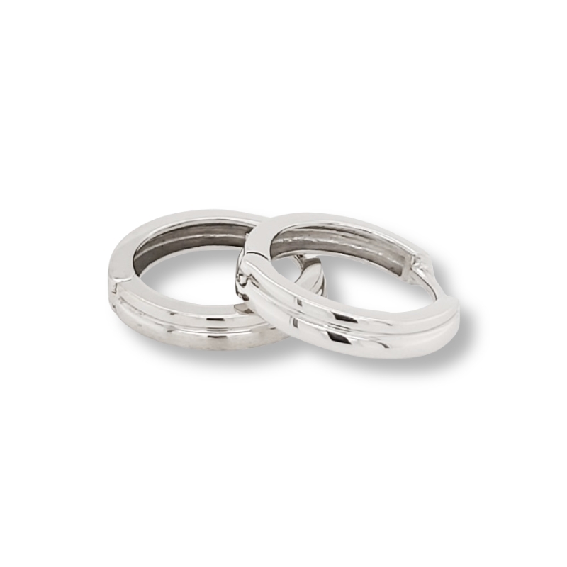 Schmidt Creole Silber 925 Damen Ohrschmuck, Ø 16mm, elegant in Silber