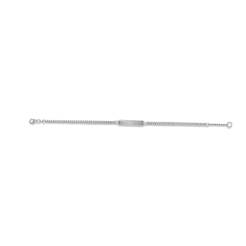 Schmidt ID-Armband für Damen, 925 Silber, Kettenlänge 19 cm, silberfarben