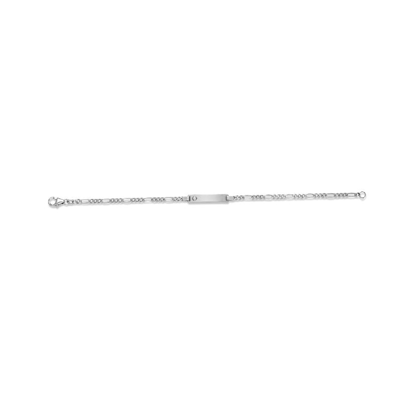 Schmidt ID-Armband Silber 925, Zirkonia, 19 cm – für Damen & Kinder