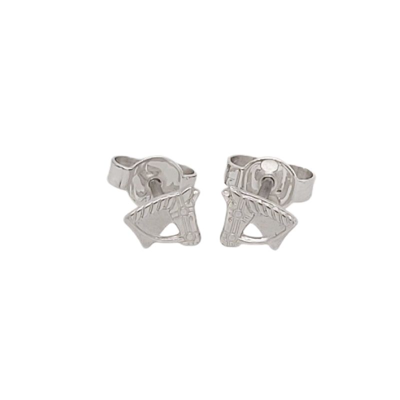 Schmidt Kinderohrstecker 925 Silber, Ø 5mm, für Damen und Kinder, silberfarben