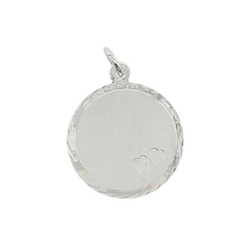 Schmidt Gravurplatte Anhänger Silber 925 für Damen - silberfarben