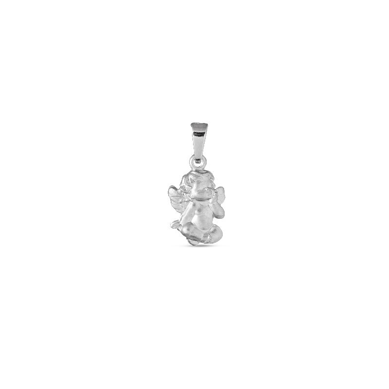 Schmidt Schutzengel Anhänger 925 Silber Ø 12mm für Damen und Kinder, silber
