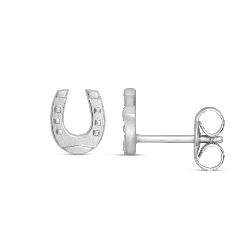 Schmidt Ohrstecker Silber 925 für Damen und Kinder, Ø 6mm, Ohrschmuck
