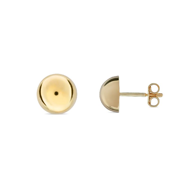 Schmidt Ohrstecker Damen 333 Gold, 8mm, Elegant & Zeitlos - Goldfarben