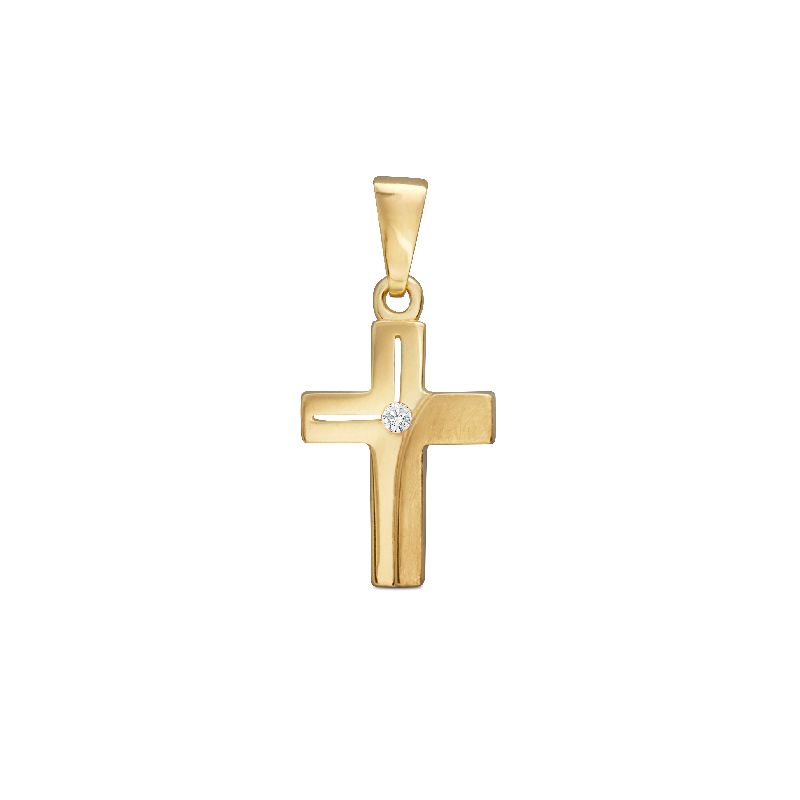 Schmidt Anhänger Gold 333 für Damen, Eleganter Schmuck in Goldfarbe