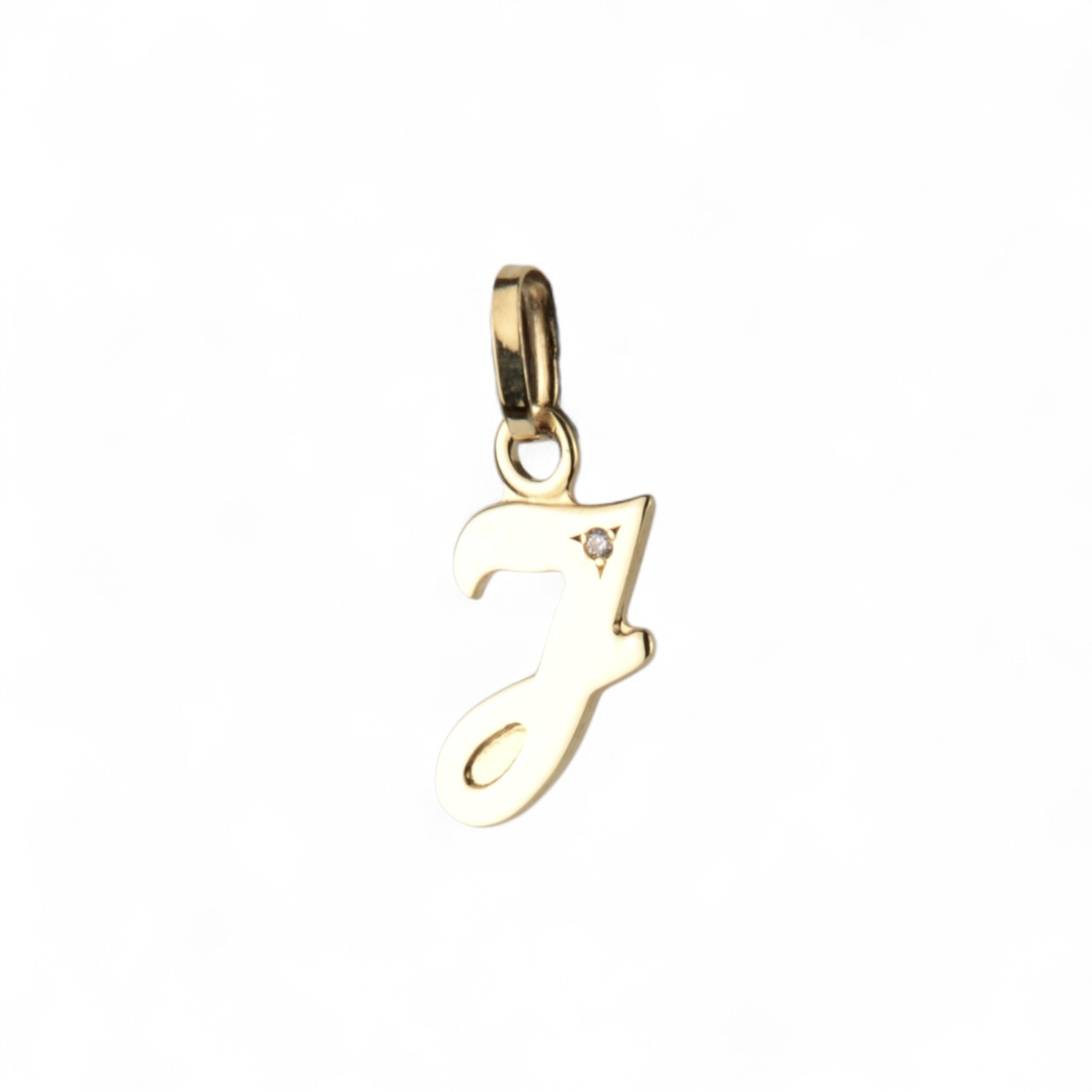 Schmidt Buchstabe J Anhänger - 333 Gold für Damen, Trageschmuck Goldfarben