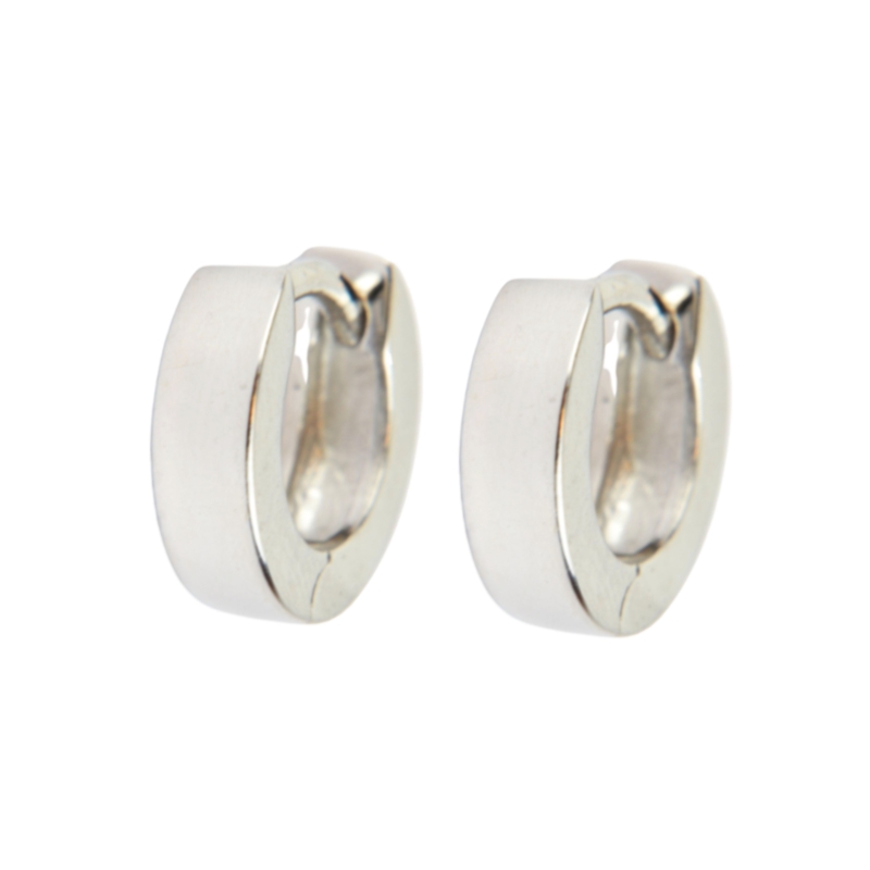 925 Sterling Silber Creolen für Damen, Ø 10mm - Eleganter Ohrschmuck in Silber