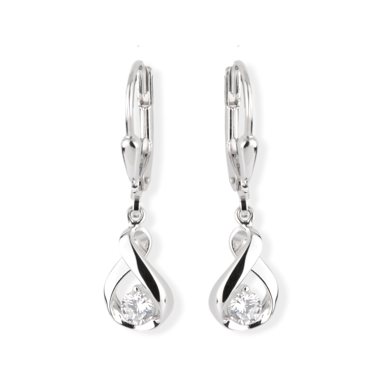 Schmidt Ohrhänger für Damen, 925er Silber, Zirkonia, 7x26,5mm, Silberfarben