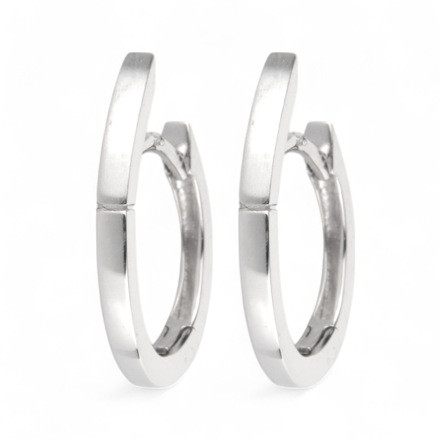 Schmidt Creole Ohrschmuck für Damen, 925 Silber, 17,8x2mm, silberfarben