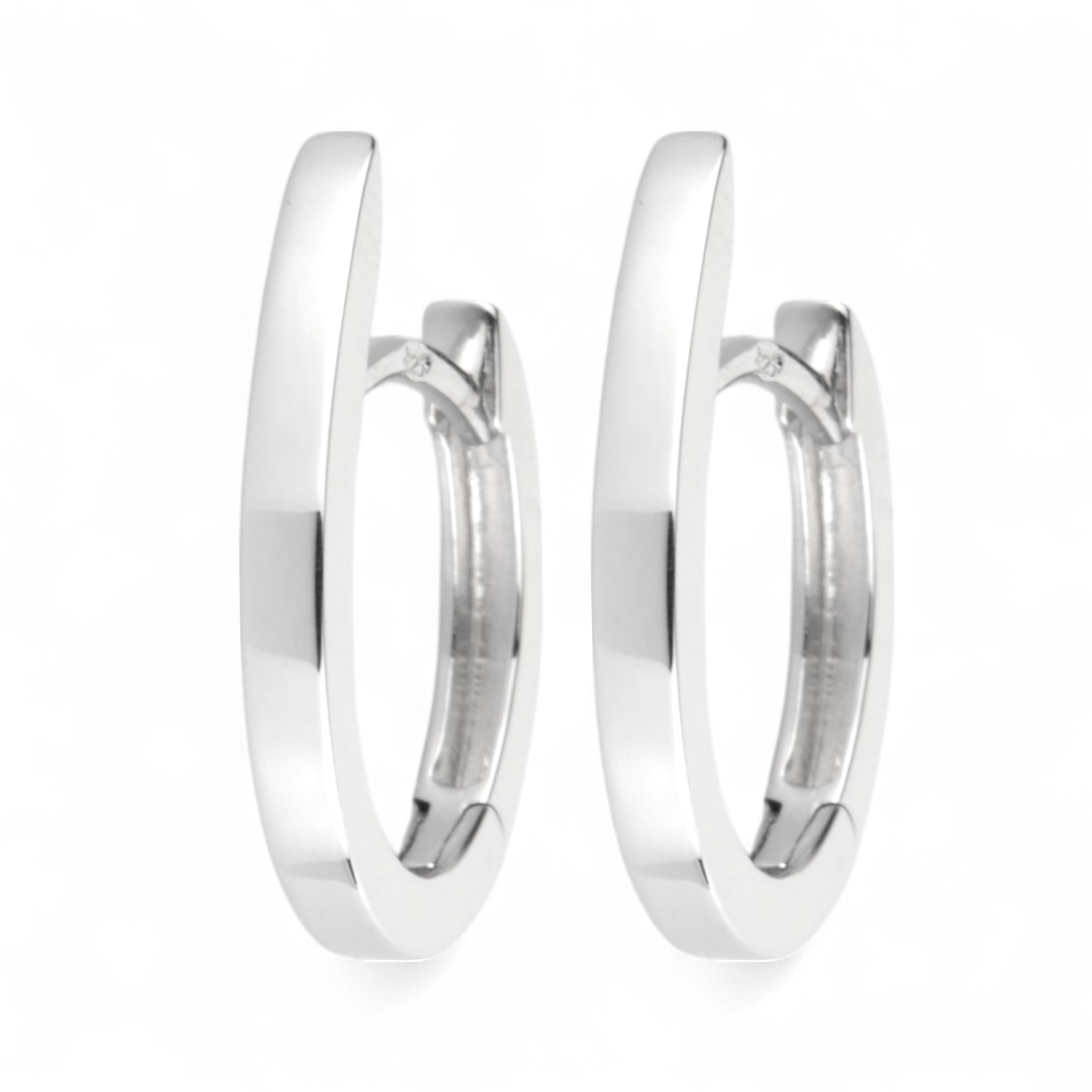 Schmidt Creole Damen Ohrschmuck, 925 Silber, 17,6x2mm, silberfarben
