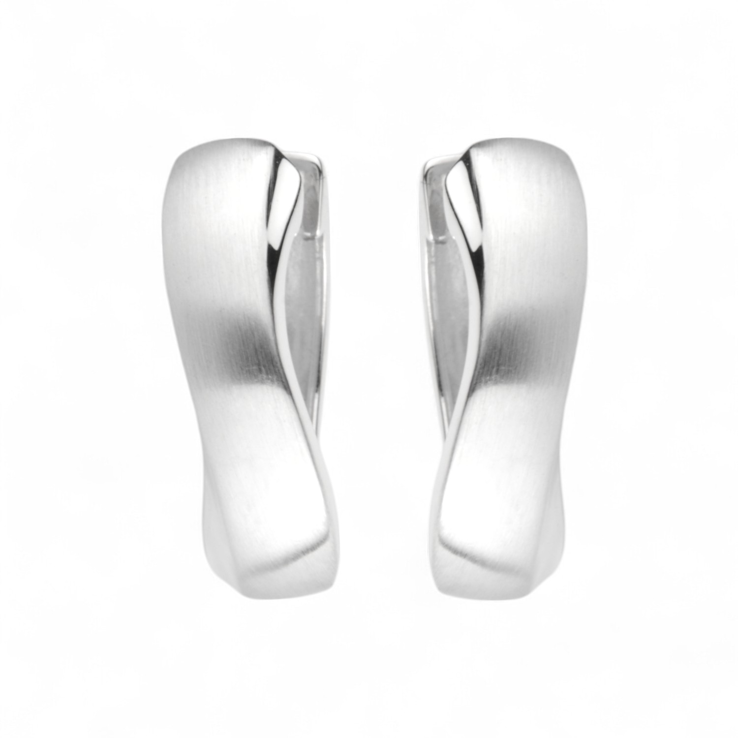Schmidt Creole Ohrschmuck für Damen, 925 Silber, 17,6x5,5mm, silberfarben