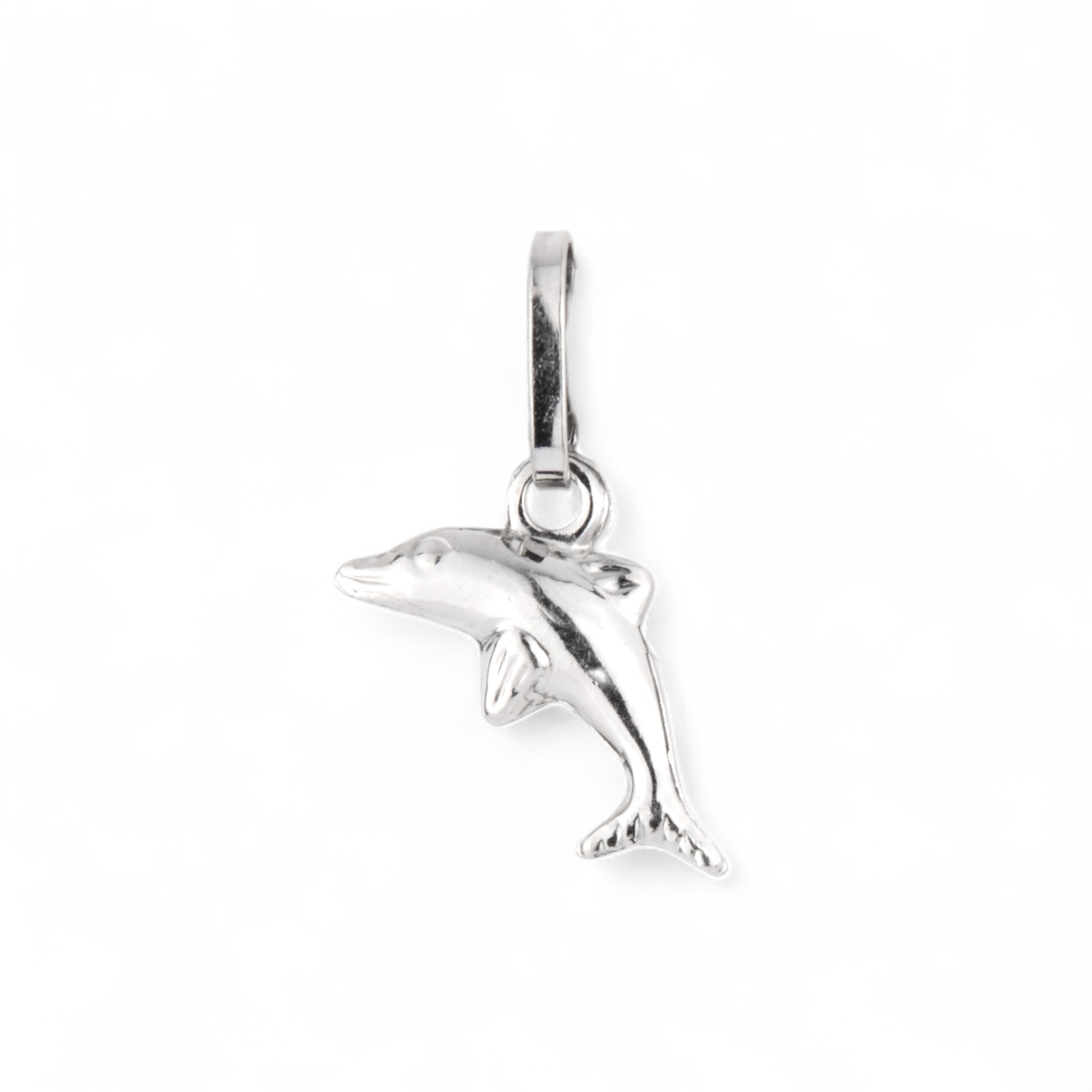 Schmidt Kinderanhänger Delfin, 925 Silber, 15x9mm, silberfarben, für Kinder