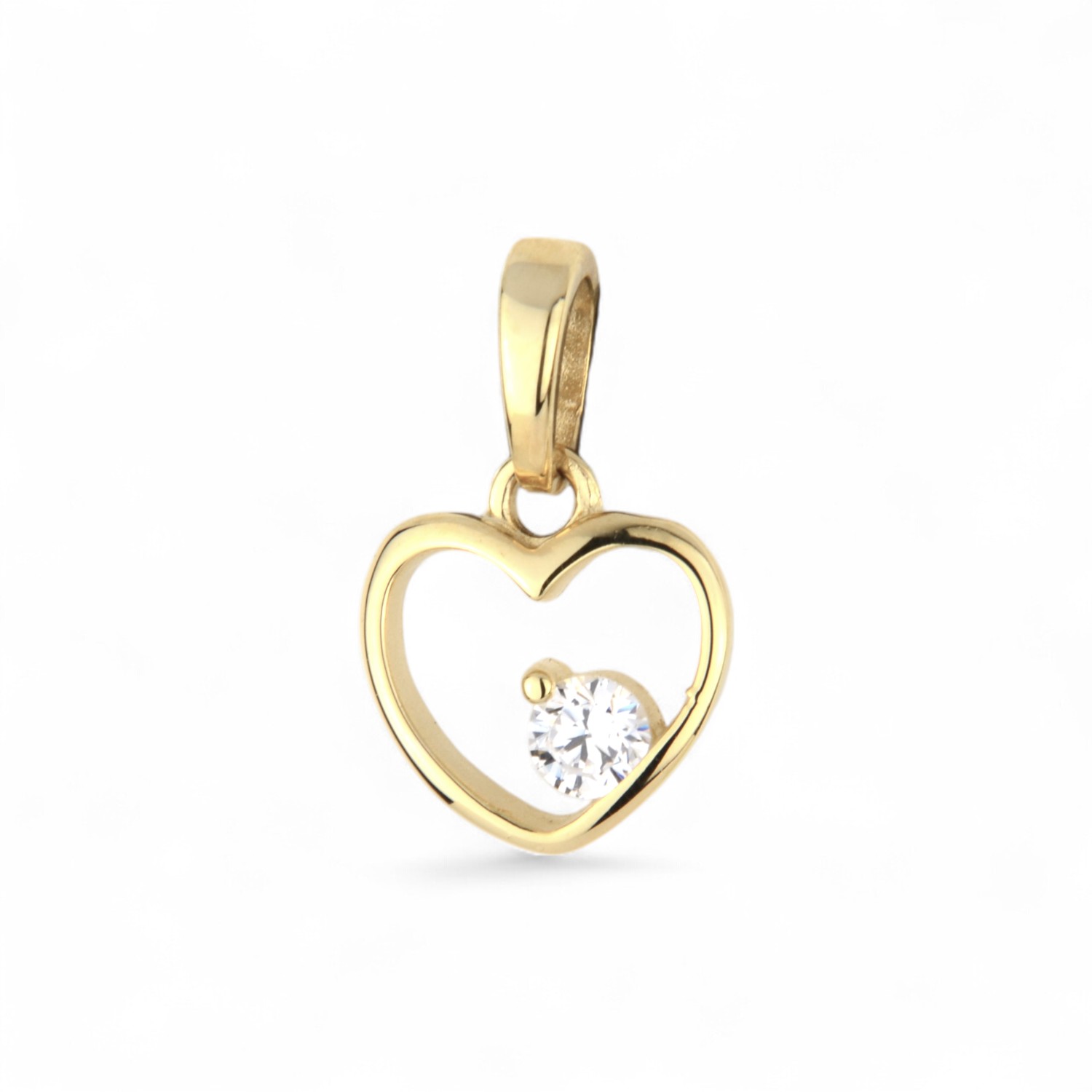 Schmidt Anhänger 333 Gold 13,2x8mm, goldfarben, Zirkonia für Damen und Kinder