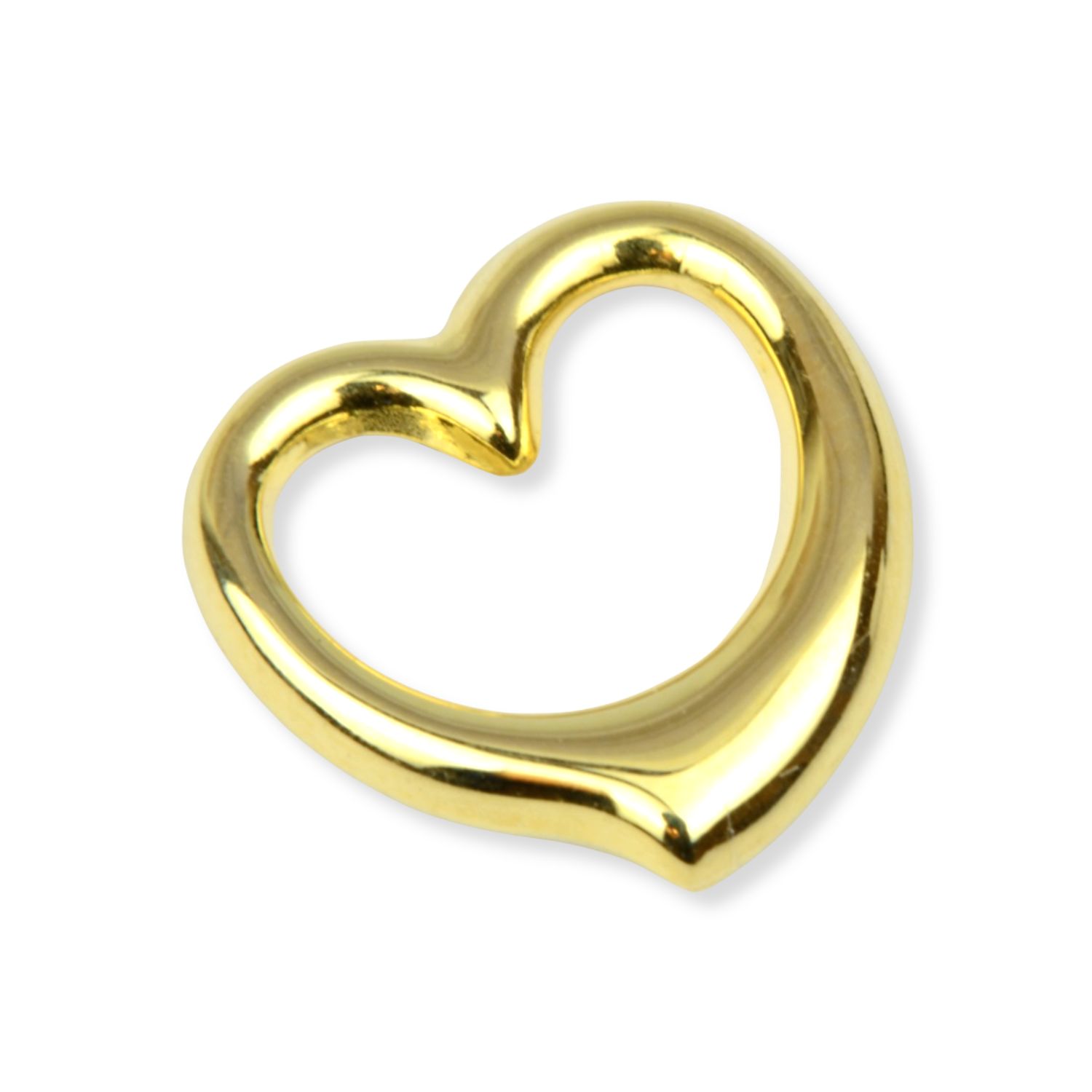 Goldener Herz Anhänger für Damen, 12,5mm, 333er Gold