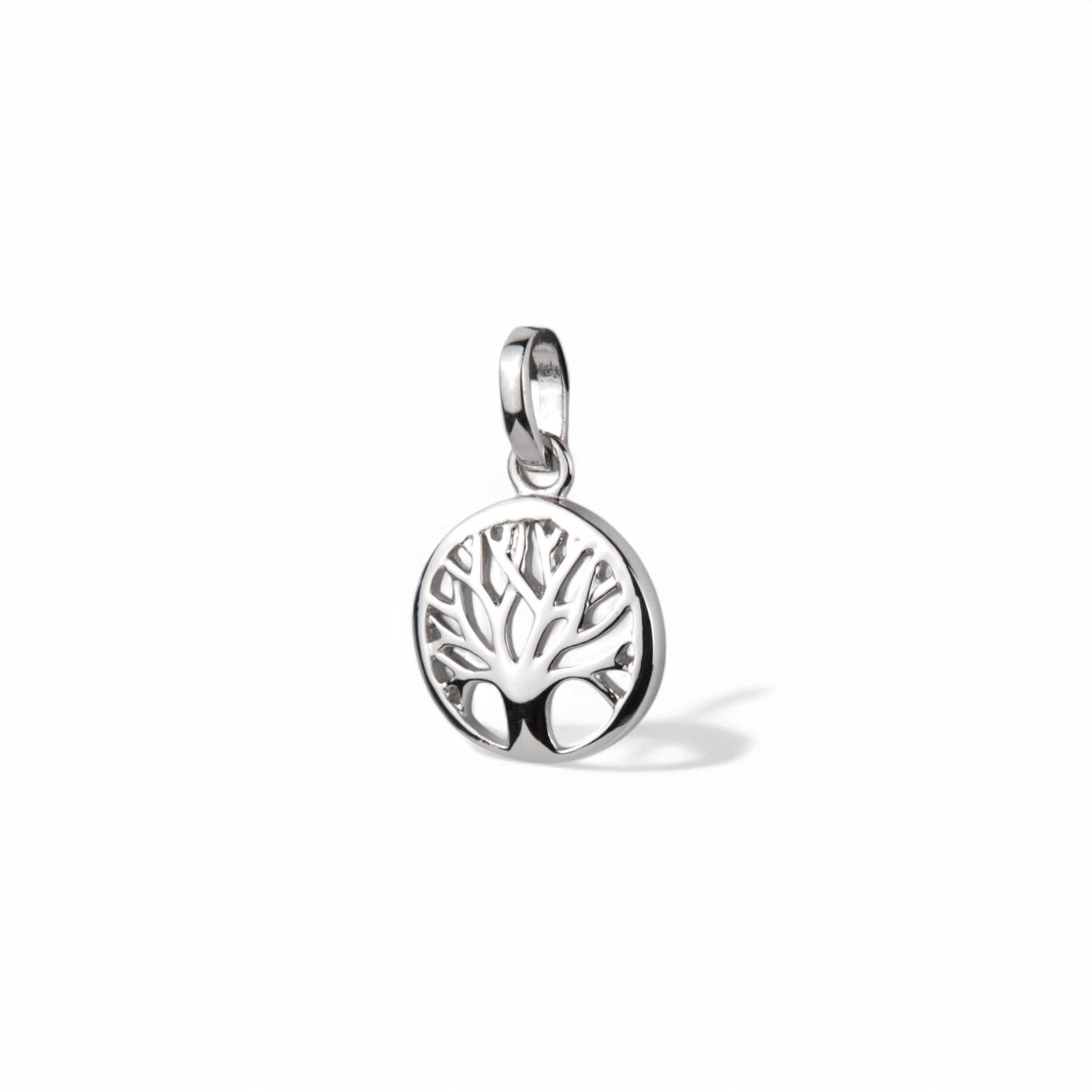 Schmidt Lebensbaum Anhänger für Damen, 925 Silber, Ø 10,8mm - silber