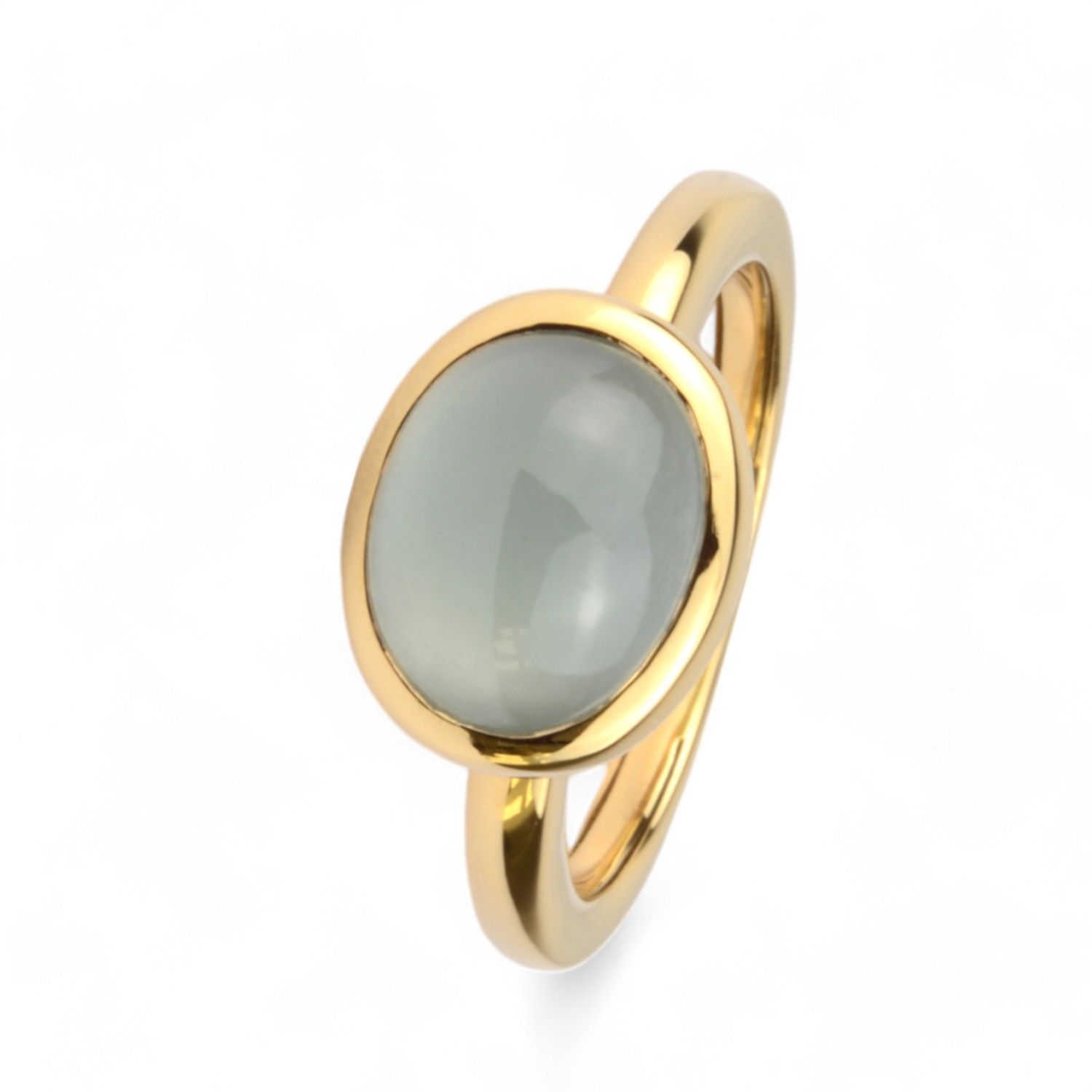 Ring mit Prehnit 2,43 ct.