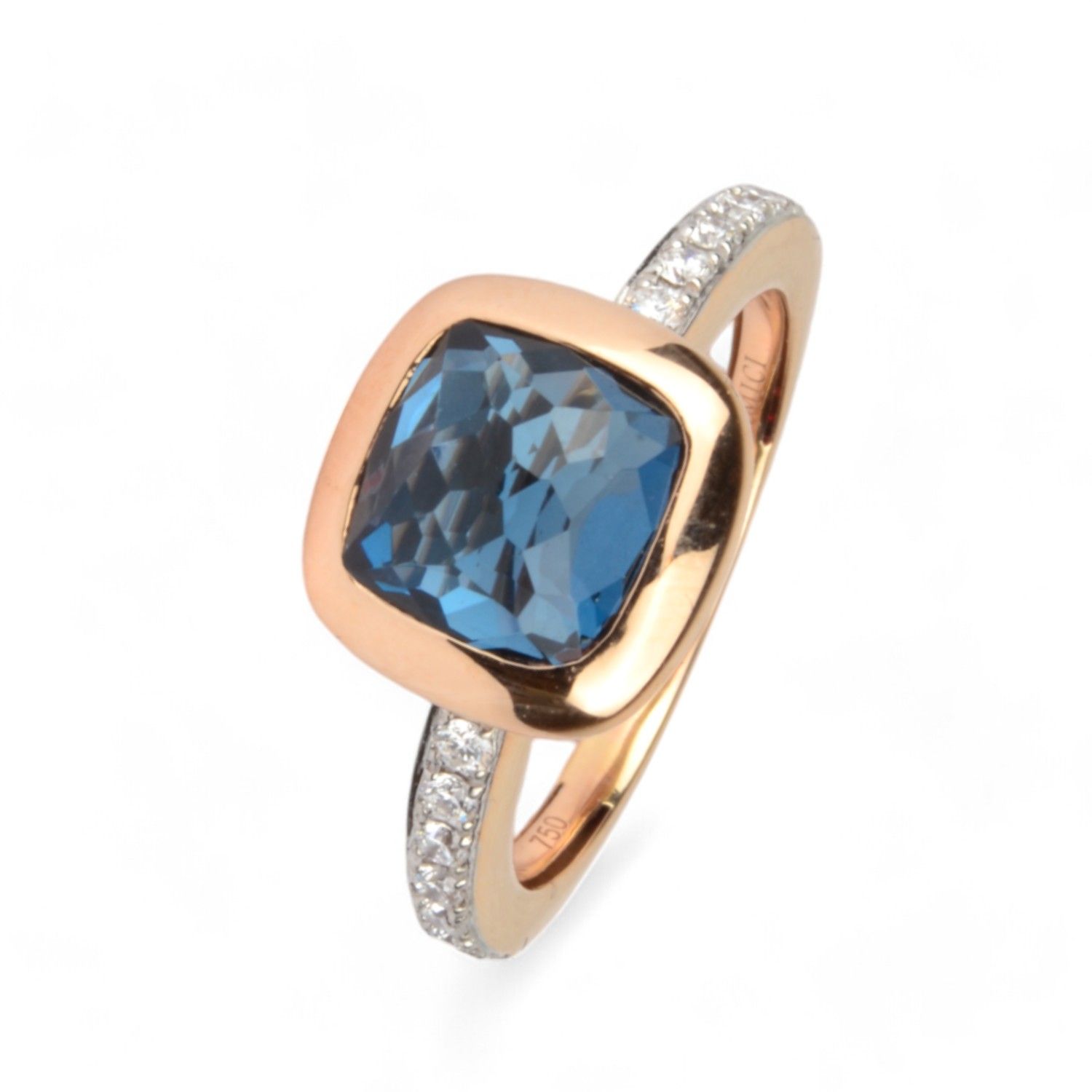 Ring mit Topas London Blue 3,34ct