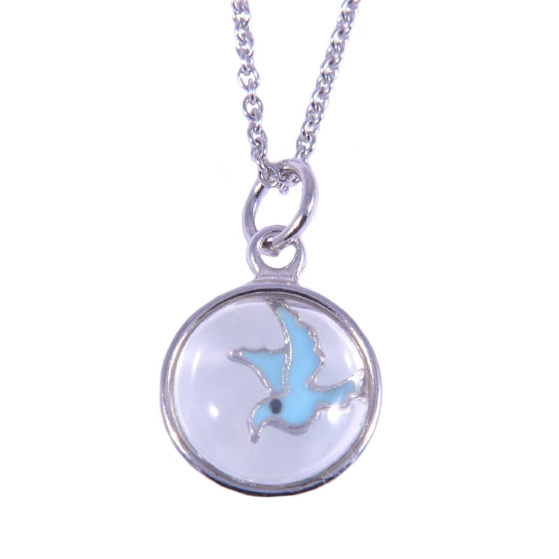 Kette mit Glaslinse
