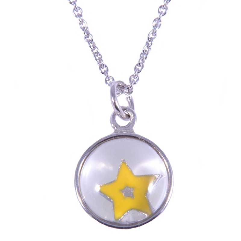 Kette mit Glaslinse